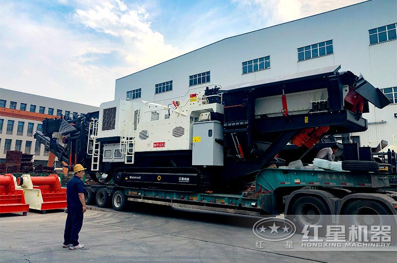 履帶移動式反擊破碎機發貨 履帶移動式反擊破碎機發貨