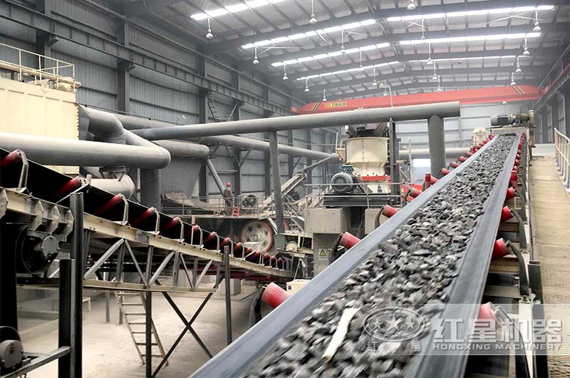 大型建筑垃圾骨料再生項(xiàng)目車間實(shí)拍