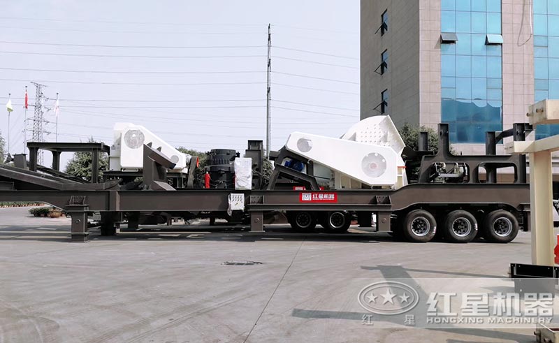 移動錘式青石粉碎機廠區(qū)圖