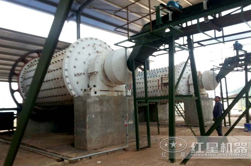 紅星機器球磨機現場