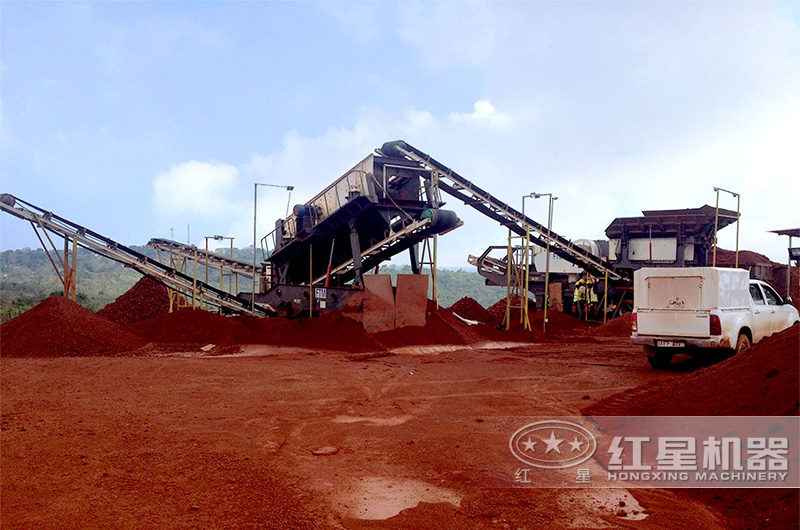 輪胎移動圓錐破處理磚粉垃圾現場 輪胎移動圓錐破處理磚粉垃圾現場