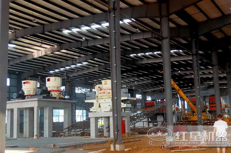 紅星vsi沖擊破碎機(jī)安裝現(xiàn)場