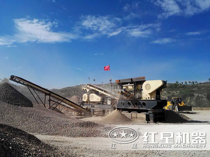 移動式沙石生產線現場 移動式沙石生產線現場