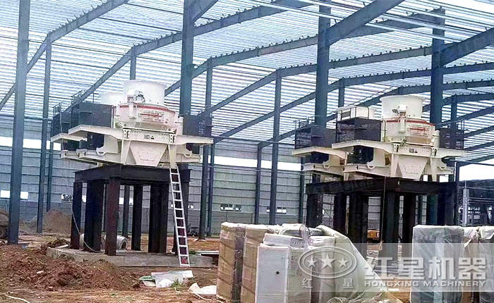 安徽制砂生產(chǎn)線正在安裝圖 安徽制砂生產(chǎn)線正在安裝圖