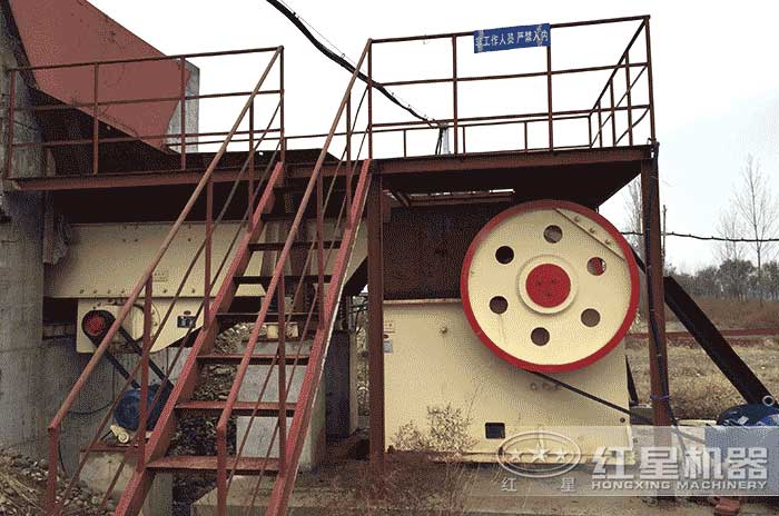 小型砂石場安裝現場