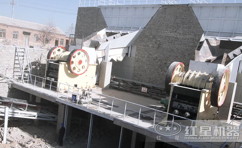 安徽花崗巖破碎制砂生產線安裝現場