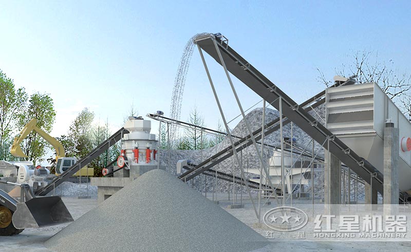 固定式碎石生產(chǎn)線3D圖 固定式碎石生產(chǎn)線3D圖