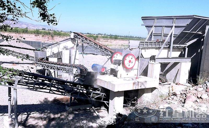 顎式碎石子現場 顎式碎石子現場