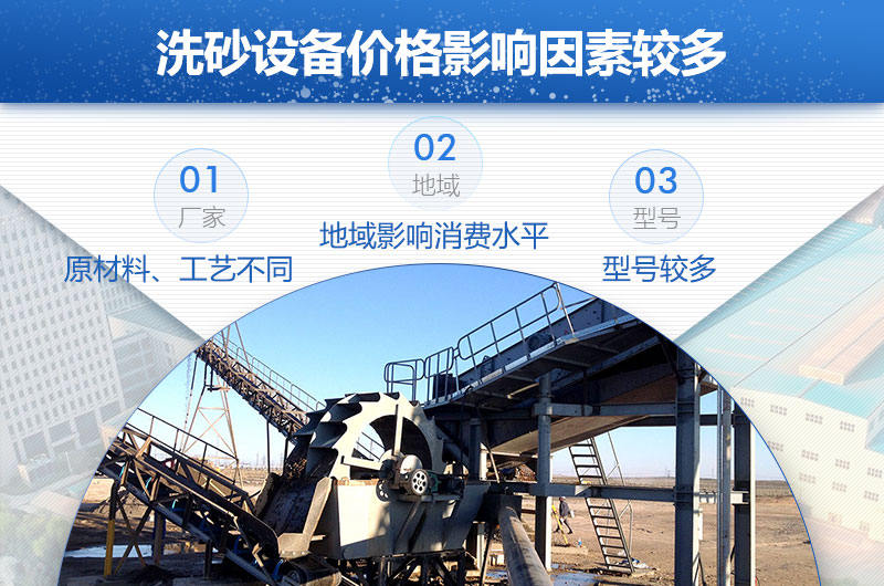 影響洗砂設(shè)備價(jià)格的因素有很多 影響洗砂設(shè)備價(jià)格的因素有很多