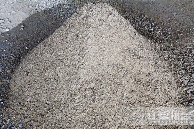 錘式破碎機出料成品