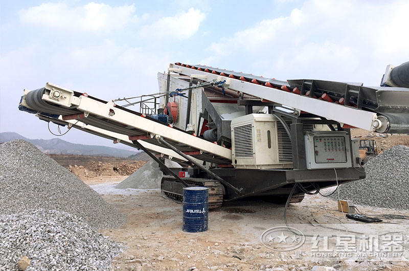 履帶移動破碎站生產現場