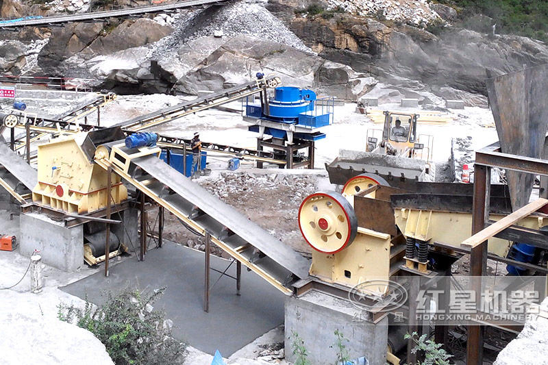 河北尾礦石生產案例現場