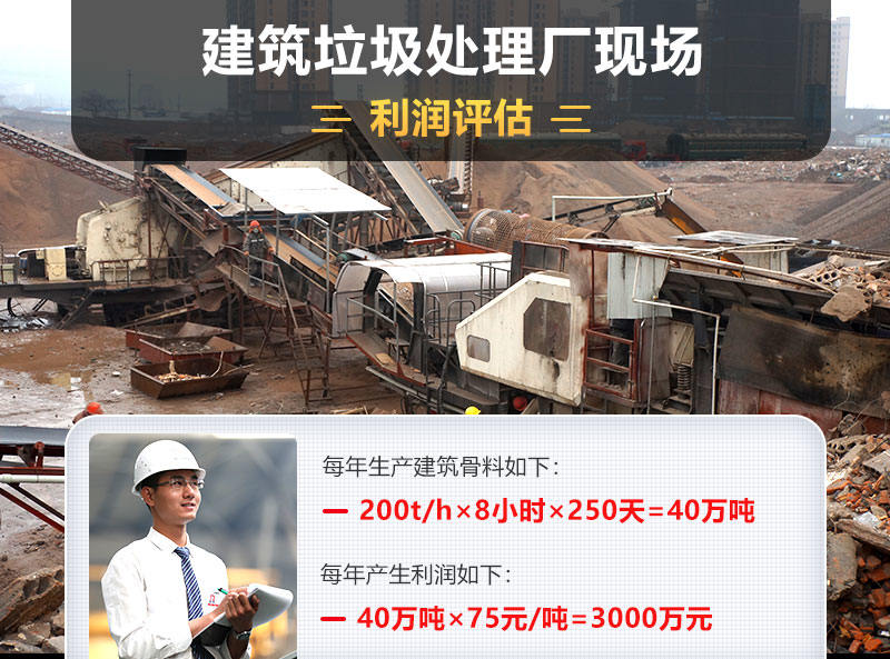 處理建筑垃圾每年利潤分析