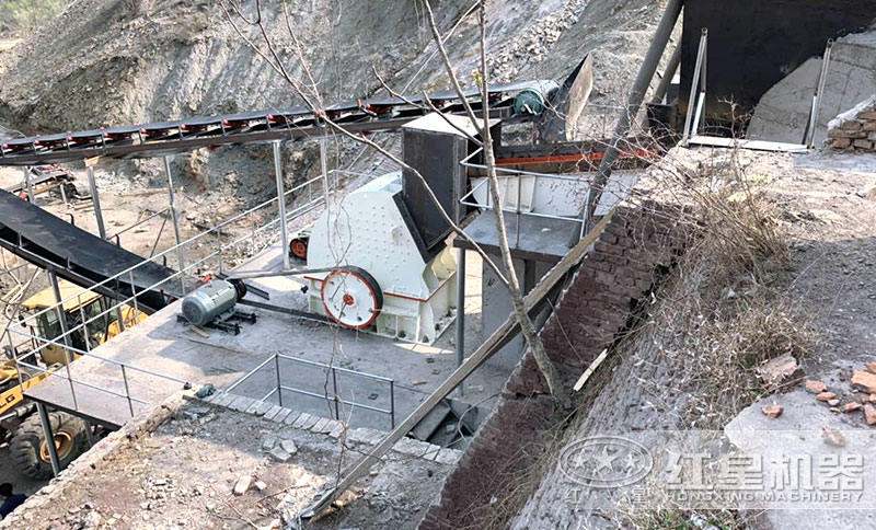 錘式破碎機作業現場
