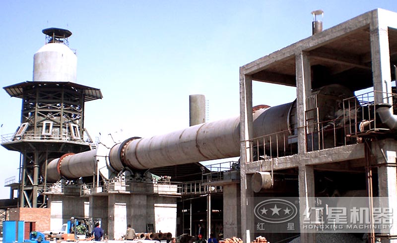 環(huán)保回轉(zhuǎn)窯客戶現(xiàn)場圖