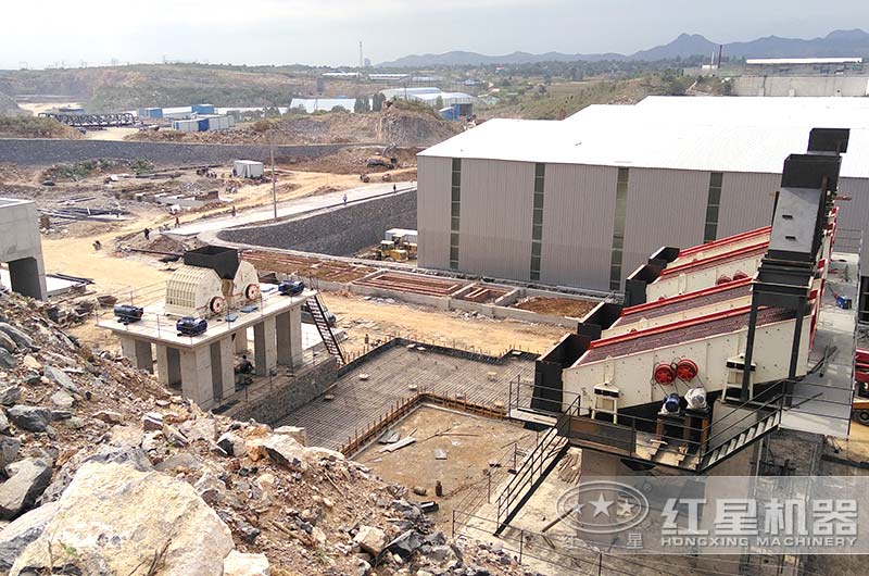 大型石料生產線現場