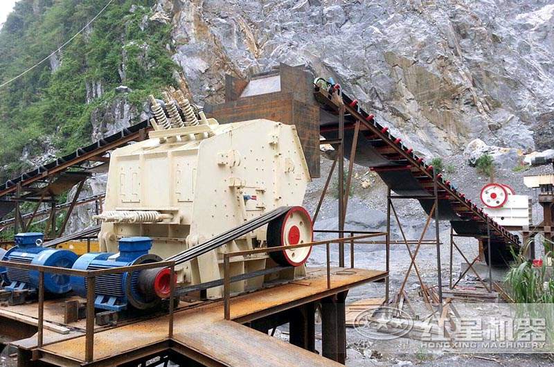 中產量碎石生產現場