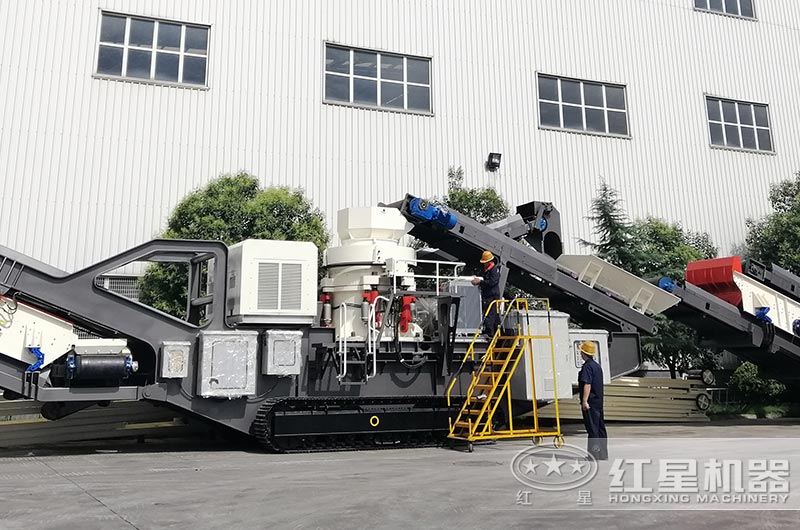 大型移動(dòng)式軋石機(jī)