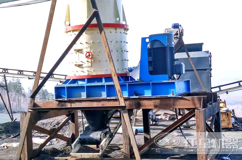 立軸制砂機現場 立軸制砂機現場