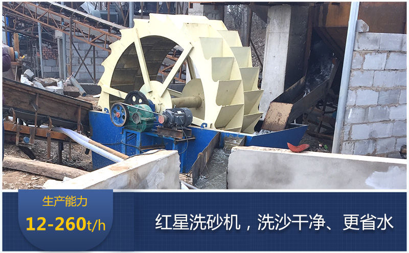 輪斗洗砂機(jī)現(xiàn)場(chǎng)
