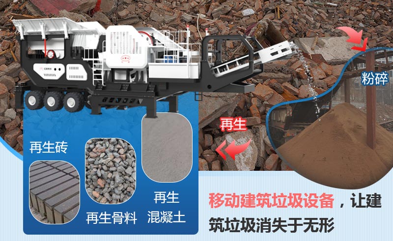 移動式建筑垃圾處理設備 移動式建筑垃圾處理設備