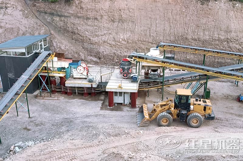 機制砂生產線現場大圖