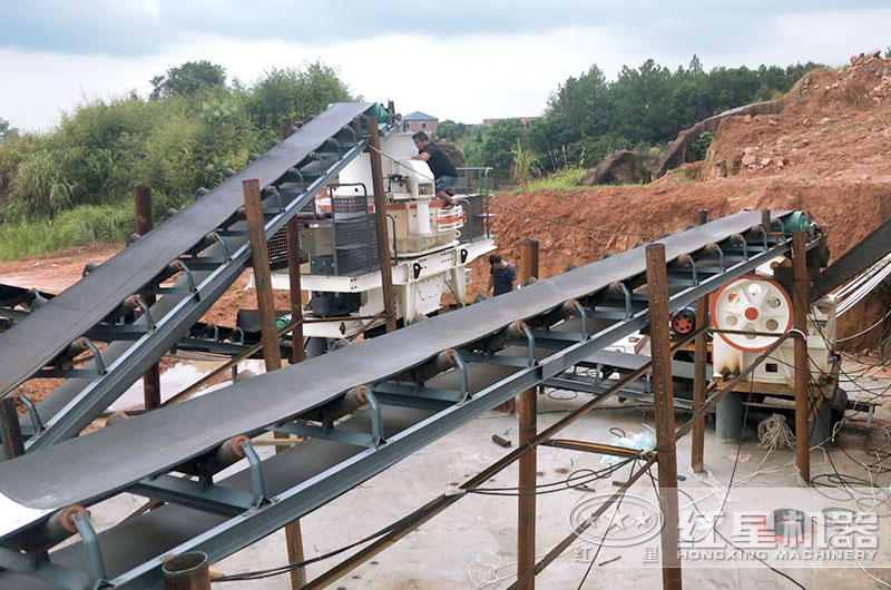 制砂生產線安裝現場 制砂生產線安裝現場