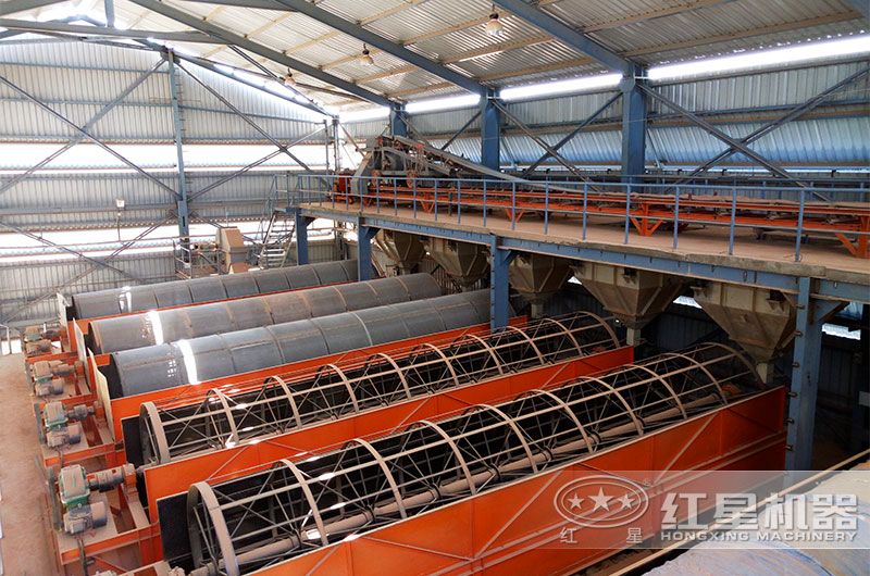 滾筒篩沙機現(xiàn)場