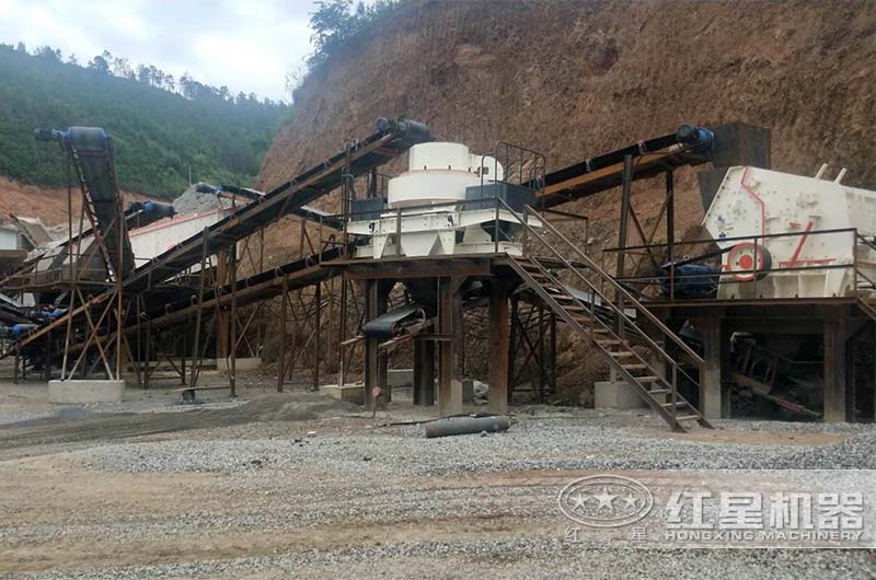 顎破+反擊破+制砂機方案現場