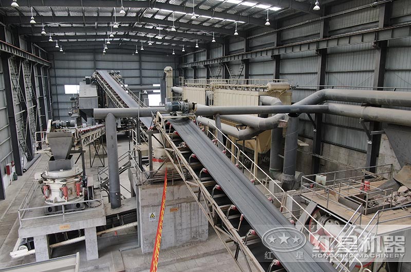 淮安大型固定式破碎機建筑垃圾處理現場 淮安大型固定式破碎機建筑垃圾處理現場