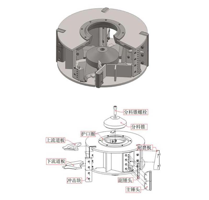 VSI7A制砂機(jī)四口葉輪設(shè)計(jì)圖 VSI7A制砂機(jī)四口葉輪設(shè)計(jì)圖