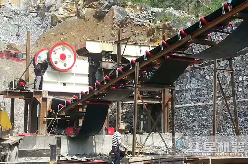 第二套破碎機生產現(xiàn)場