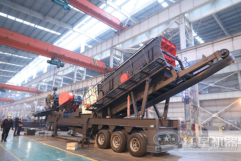 紅星移動石子破碎機車間 紅星移動石子破碎機車間