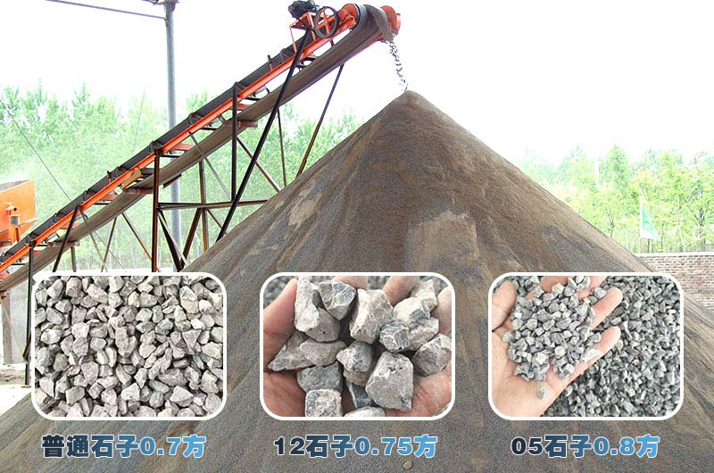 不同規(guī)格的砂石骨料成品有不同的銷(xiāo)售單價(jià)