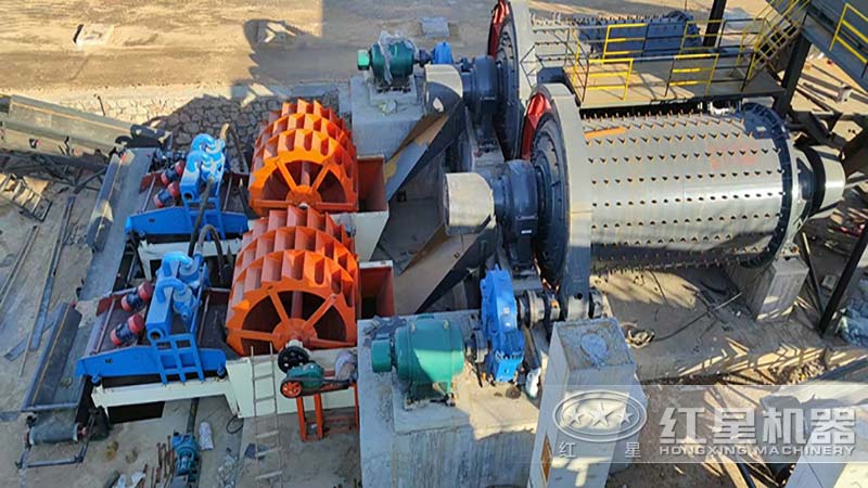 濕式棒磨式制砂機現場