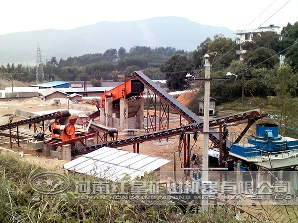 鵝卵石加工生產(chǎn)線