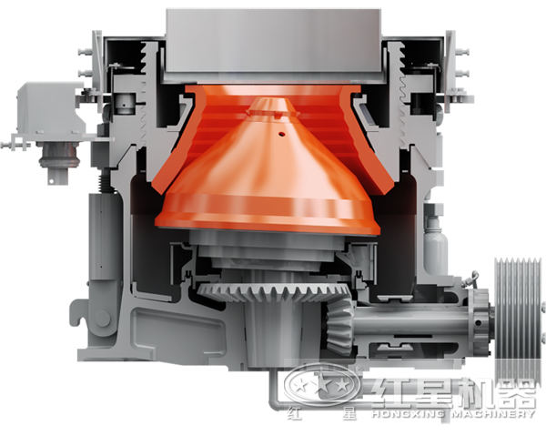 圓錐破碎機結(jié)構(gòu)圖 圓錐破碎機結(jié)構(gòu)圖
