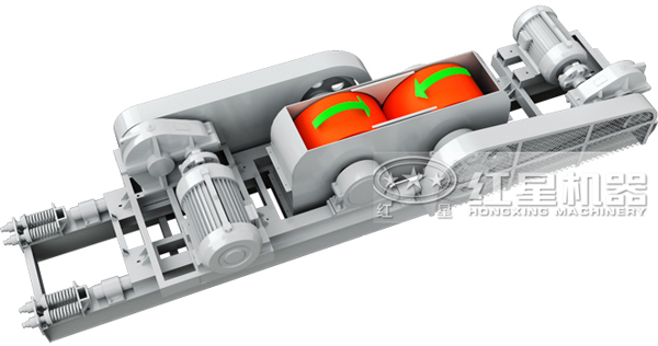 對(duì)輥式破碎機(jī)的工作原理