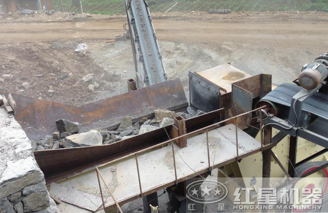 重錘式破碎機客戶現場