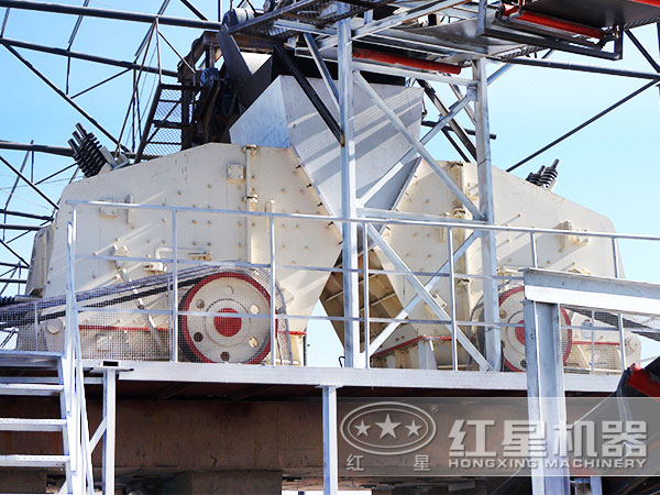 紅星PF-1320反擊式碎石機現場作業