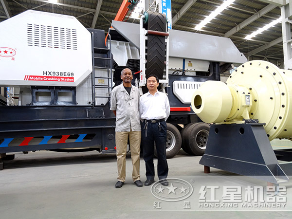 日產2000噸汽車式流動粉碎機廠區圖