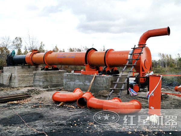 煤灰烘干機現場作業