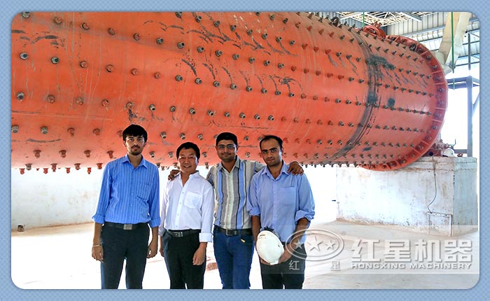 印度球磨機客戶現(xiàn)場