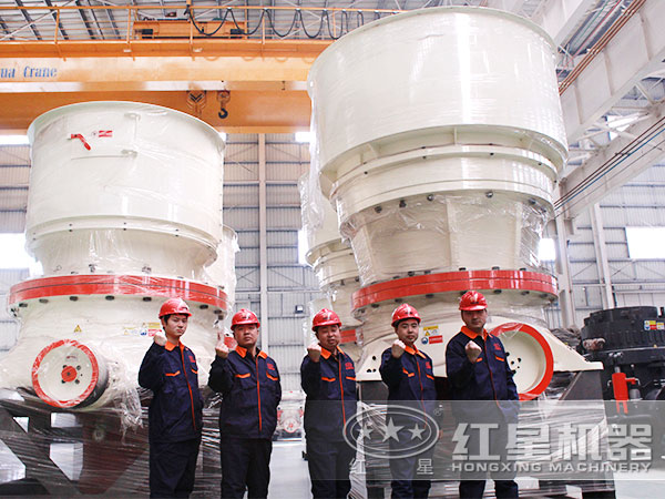 技術人員單缸圓錐破碎機完工圖