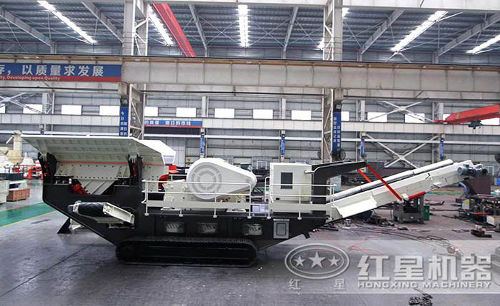 履帶式流動石子加工機成品圖
