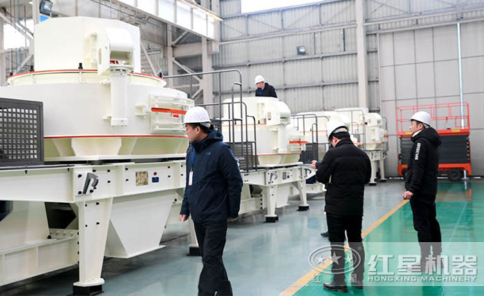 客戶到場參觀制砂機