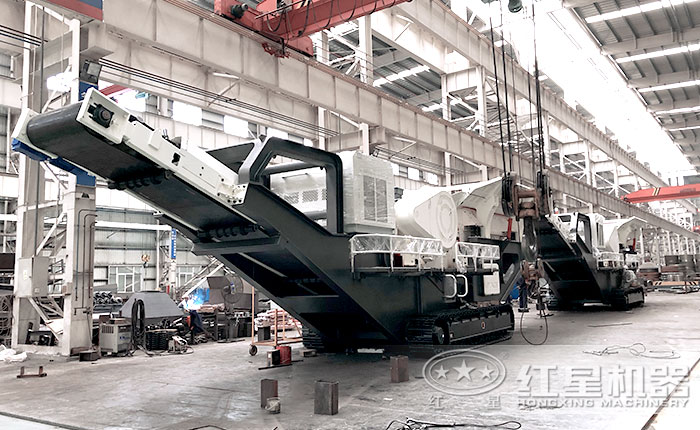 移動破碎站標準化的生產車間 移動破碎站標準化的生產車間