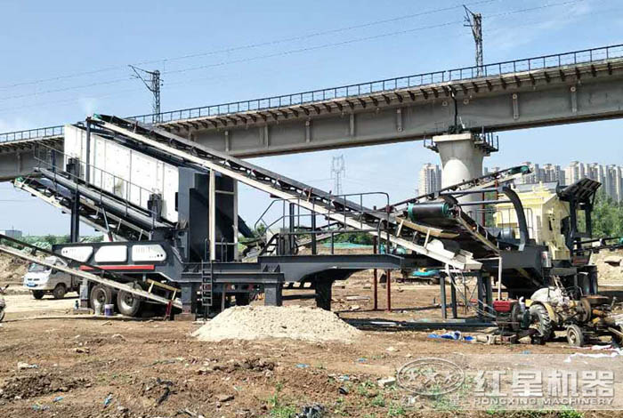 紅星移動破碎站用于高鐵修建 紅星移動破碎站用于高鐵修建
