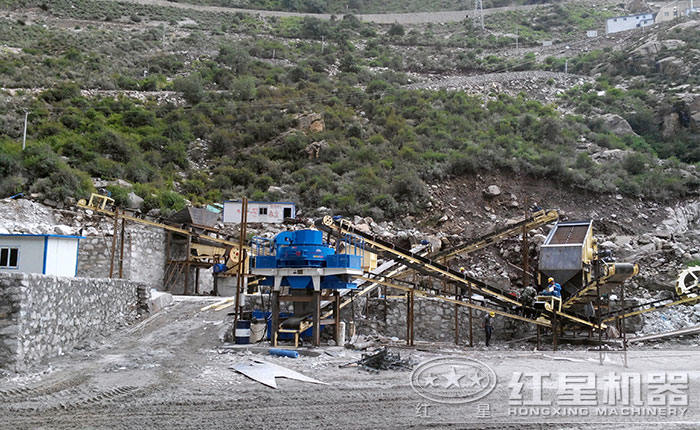 破碎生產線現場