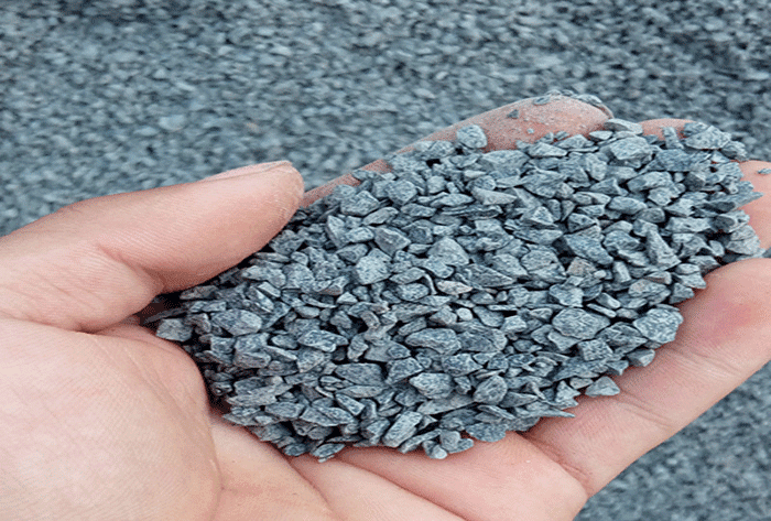 細碎之后的青石成品